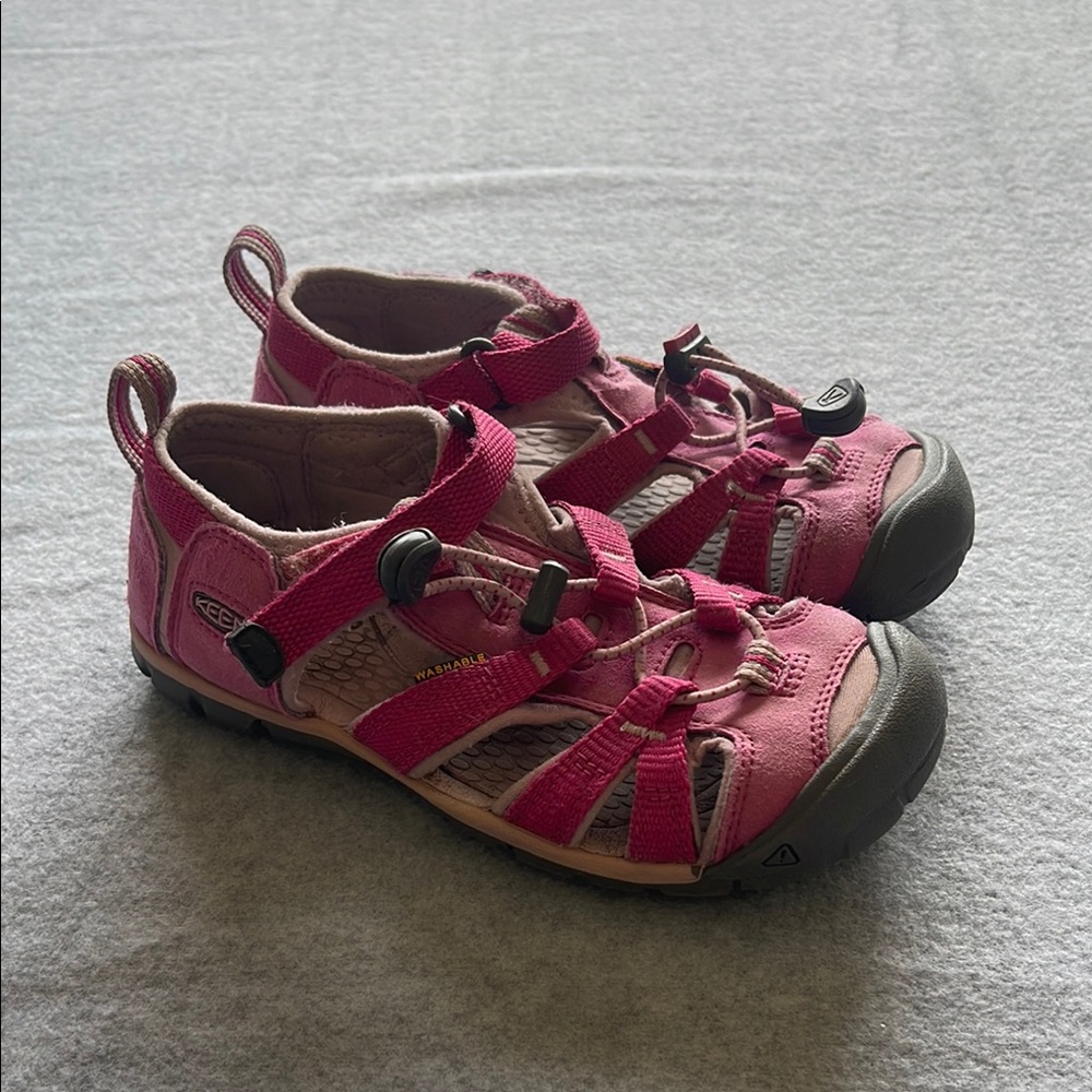 Keen Pink and Gray Sport Sandals with Adjustable Straps